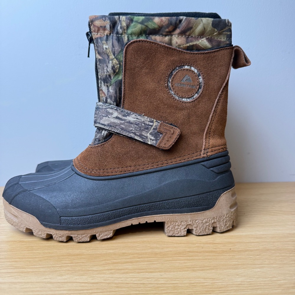 Ozark Trail Suede Winter Duck Boots Mens Size 5 Gorpcore Hunting Camo Hiking - Picture 2 of 12